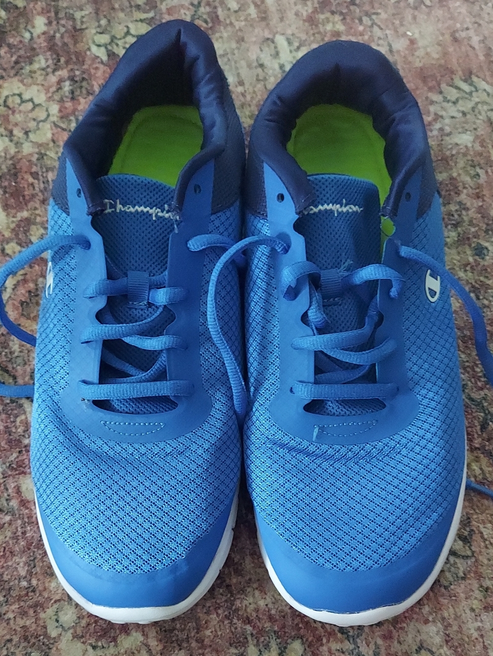 Champion Men's Blue Athletic Mesh Sneakers